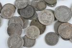 Lot monnaies argent divers pays : Espagne, Suisse, Libéria dont 25...