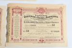 Lot 5 billets de Loterie Groupement d'Oeuvres de Bienfaisance -...