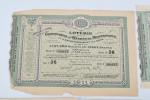 Lot 5 billets de Loterie Groupement d'Oeuvres de Bienfaisance -...