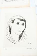 MAILLARD, Claude (1926-2006). Artiste saumurois. Un carton à dessins contenant...