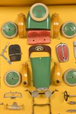 Meccano, coffret vert
"Constructeur d'automobiles n° 2". Complet (semble n'avoir jamais...