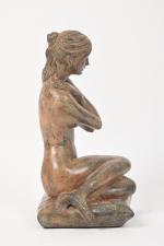 Pierre CHENET (XX-XXI)
Femme assise sur un coussin, épreuve en bronze...