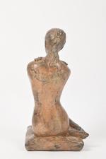 Pierre CHENET (XX-XXI)
Femme assise sur un coussin, épreuve en bronze...