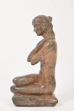 Pierre CHENET (XX-XXI)
Femme assise sur un coussin, épreuve en bronze...