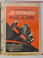 Classeur de 25 documents originaux Citroën 
impression N° 2931 -...