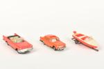 NOREV, Chrysler New-Yorker et Peugeot 404 roses en plastique, et...
