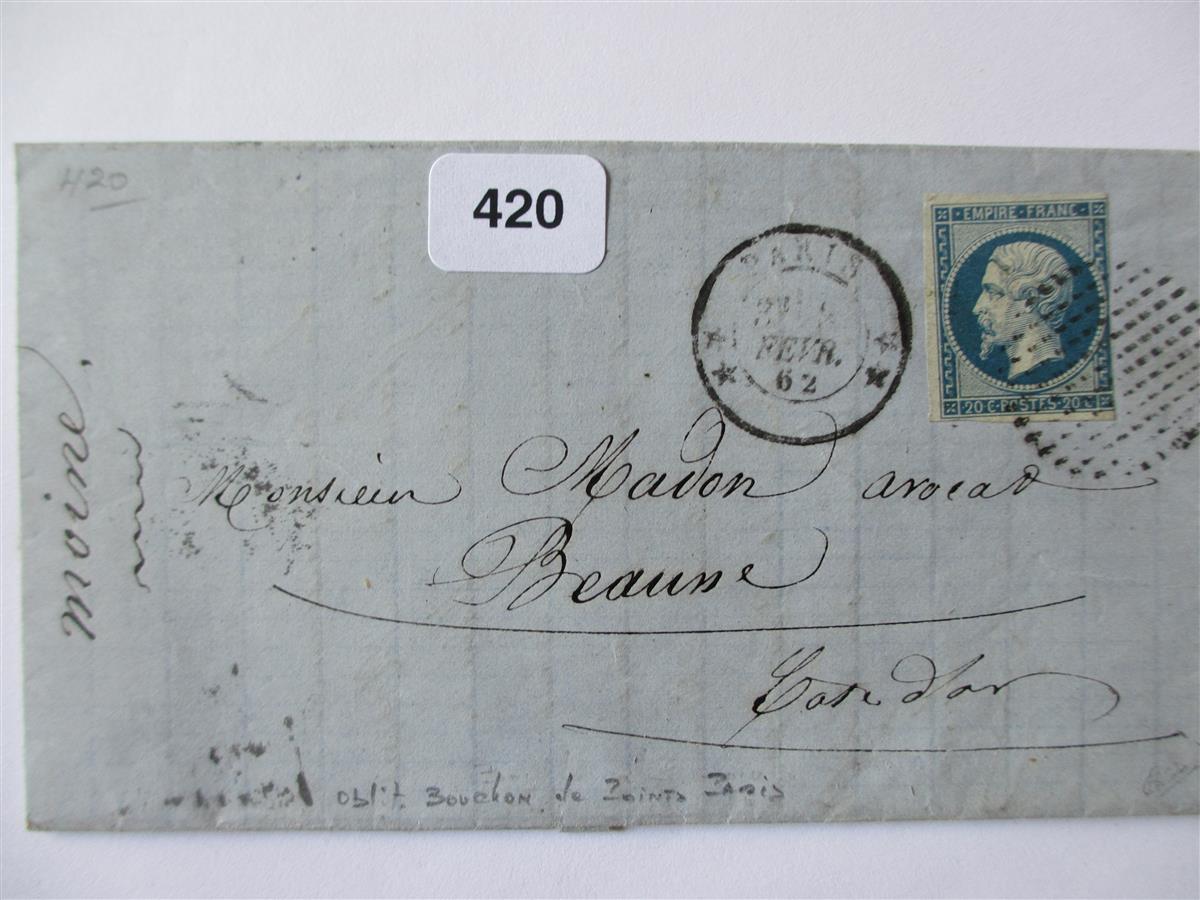 lettre timbree