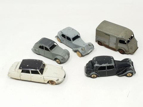 Lot de 5 anciennes petites voitures à friction, Majorette Motor