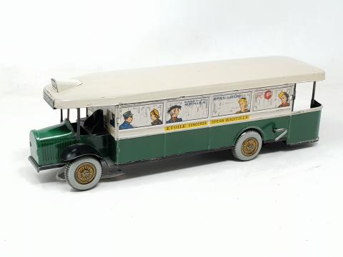 Trolley bus parisien RATP Joustra jouet ancien tôle