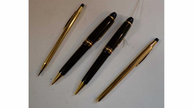 Lot de stylos et porte-mines Montblanc, comprenant 2 sty…