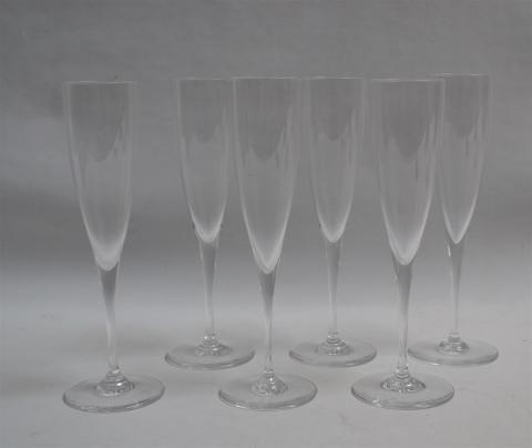 Flute à champagne avec inscription doré en verre H25cm