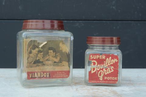 Bocal en verre Vintage Viandox, Selency