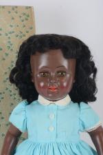 Rare poupée noire Raynal - Virginia - dans sa boite. 48cm