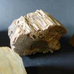 GEOLOGIE / MINERAUX - Ensemble de treize blocs de bois...