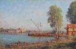 Henry MALFROY (1895-1944)
Sur les berges du Bosphore, vue de Constantinople...