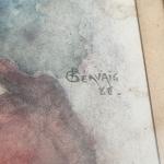 Paul Jean GERVAIS (1859-1944)
Portrait de dame, 1888. 
Aquarelle signée et...