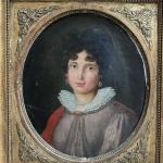 ECOLE FRANCAISE du XIXème
Portrait de dame
Huile sur toile ovale
32.5 x...