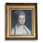 ECOLE FRANCAISE de la fin du XVIIIème
Portrait de dame
Huile sur...
