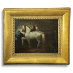 Evariste Vital LUMINAIS (1822-1896)
Les chevaux
Huile sur toile signée en bas...