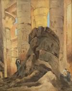 Georges CLAIRIN (1843-1919)
Egypte, vue du temple de Karnak
Huile sur panneau...