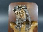 ART POPULAIRE : Buste du Christ à la couronne d'épines...