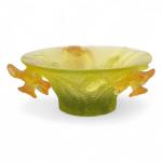 DAUM France
Coupelle Jonquilles en pâte de verre, signée
H.: 5 cm...