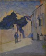 ECOLE FRANCAISE du XXème
La rue de village
Huile sur toile
55 x...