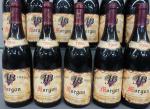 Bourgogne rouge. 12 bouteilles dépareillées comprenant : huit bouteilles Morgon...