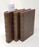 LA FONTAINE : Œuvres diverses.Paris, Barbou, 1729, 3 volumes petit in-8...