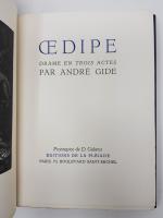 GIDE (André) - OEdipe, drame en trois actes, Paris, La...