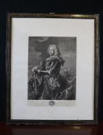 "Charles Louis Auguste Fouquet de Belle-isle" - Gravure au burin...