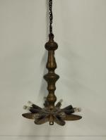 Petite lampe dite "de synagogue" en laiton - H. 47...