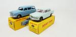 DINKY FRANCE, 2 modèles Peugeot :
réf 553 berline 404 du...