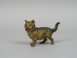 Sujet en bronze polychrome de Vienne 'Chaton' (petit accident à...